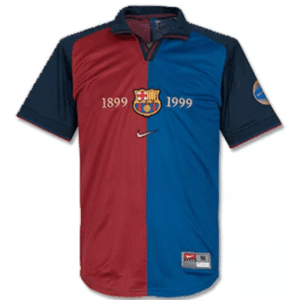 Retro FC Barcelona Centenary Home Shirt 1999