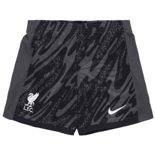 liverpool black goalkeeper shorts 24/25