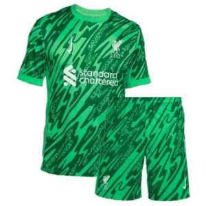 liverpool green goalkeeper kids kit 24/25