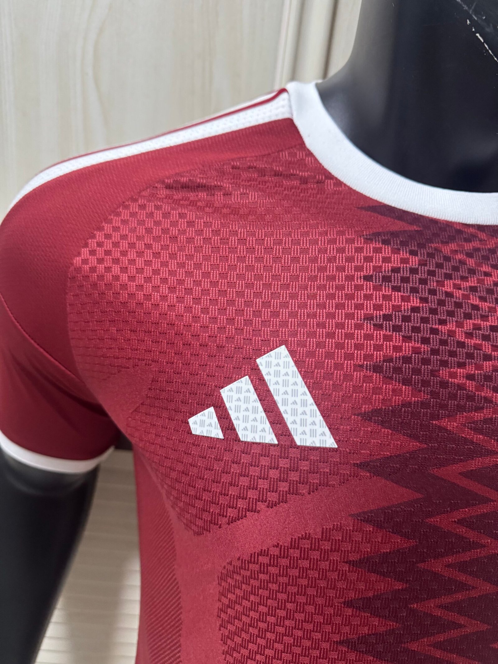 Qatar National Football Team 2026/27 Home Replica Jersey – Men’s Adidas Noble Maroon Design - Image 2