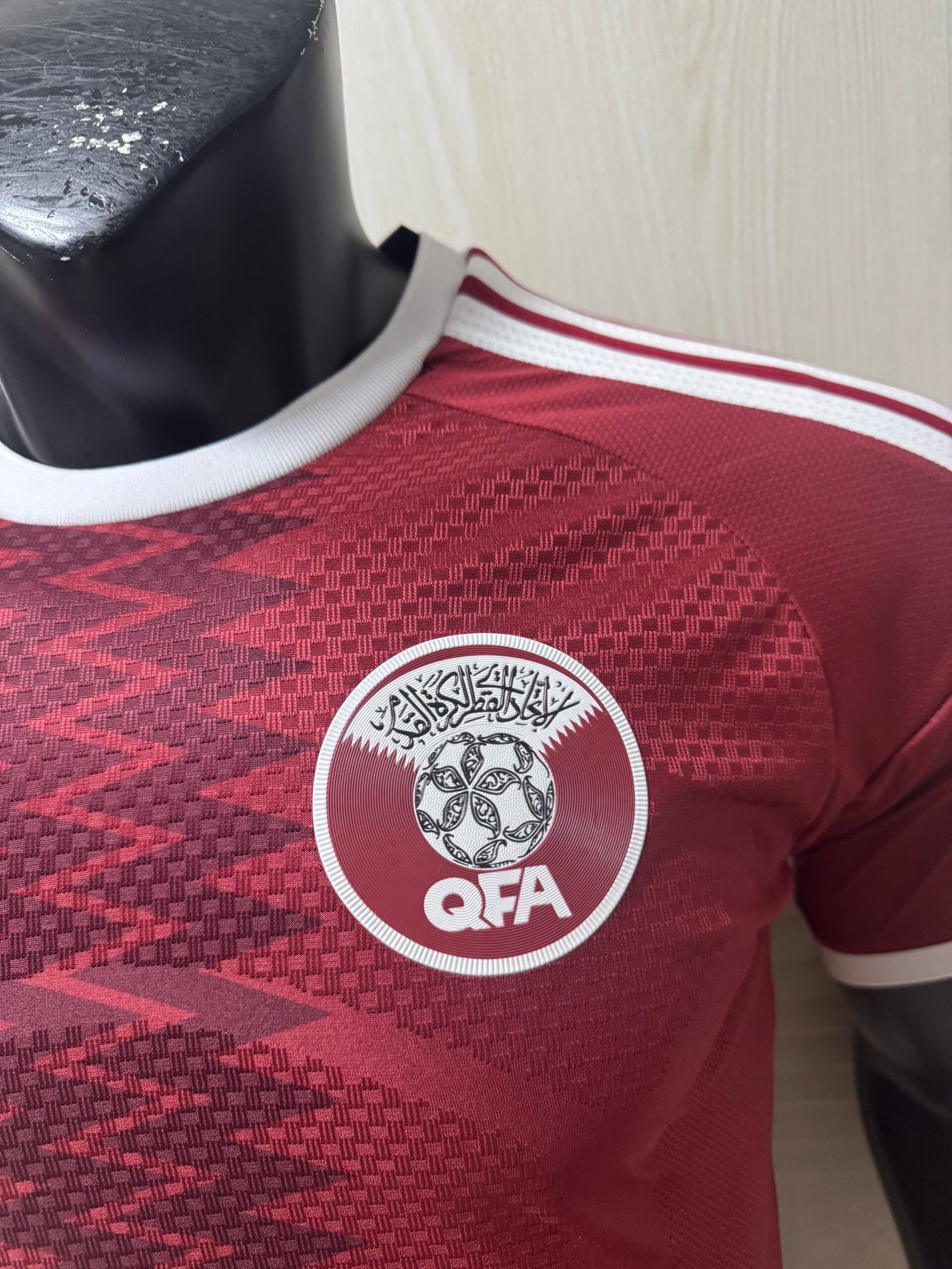 Qatar National Football Team 2026/27 Home Replica Jersey – Men’s Adidas Noble Maroon Design - Image 3