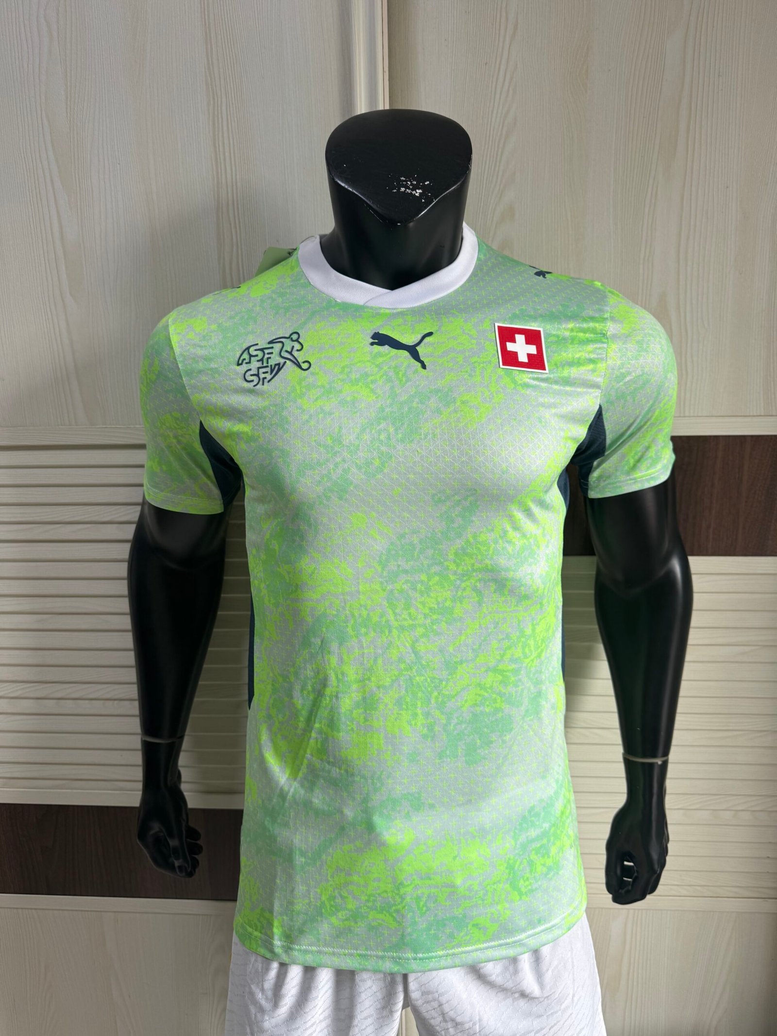 Switzerland National Football Team 2026/27 Away Shirt – Men’s Puma Topographic Design Jersey
