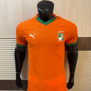 PUMA Côte d'Ivoire 2025 Home Jersey Men – Orange | La Fête des Masques | dryCELL | Ivory Coast Elephants | AFCON 2025
