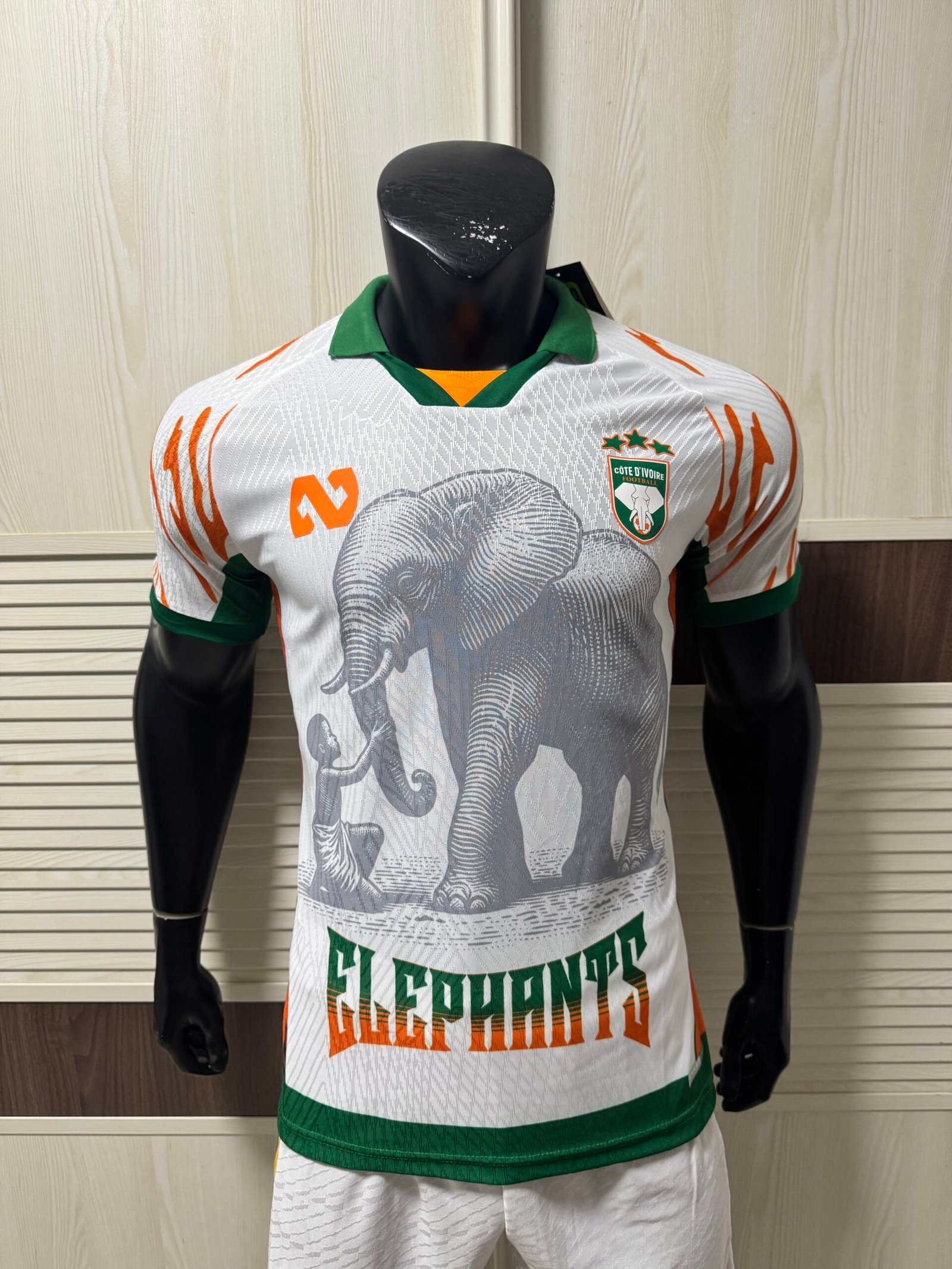 PUMA Côte d'Ivoire 2026/27 FIFA World Cup Home Soccer Jersey | Elephant Graphic | Les Éléphants | dryCELL | RE:FIBRE