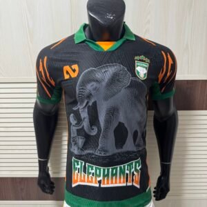 Ivory Coast National Football Team 2026/27 Home Jersey – Men’s Black “Elephants” Graphic Football Shirt