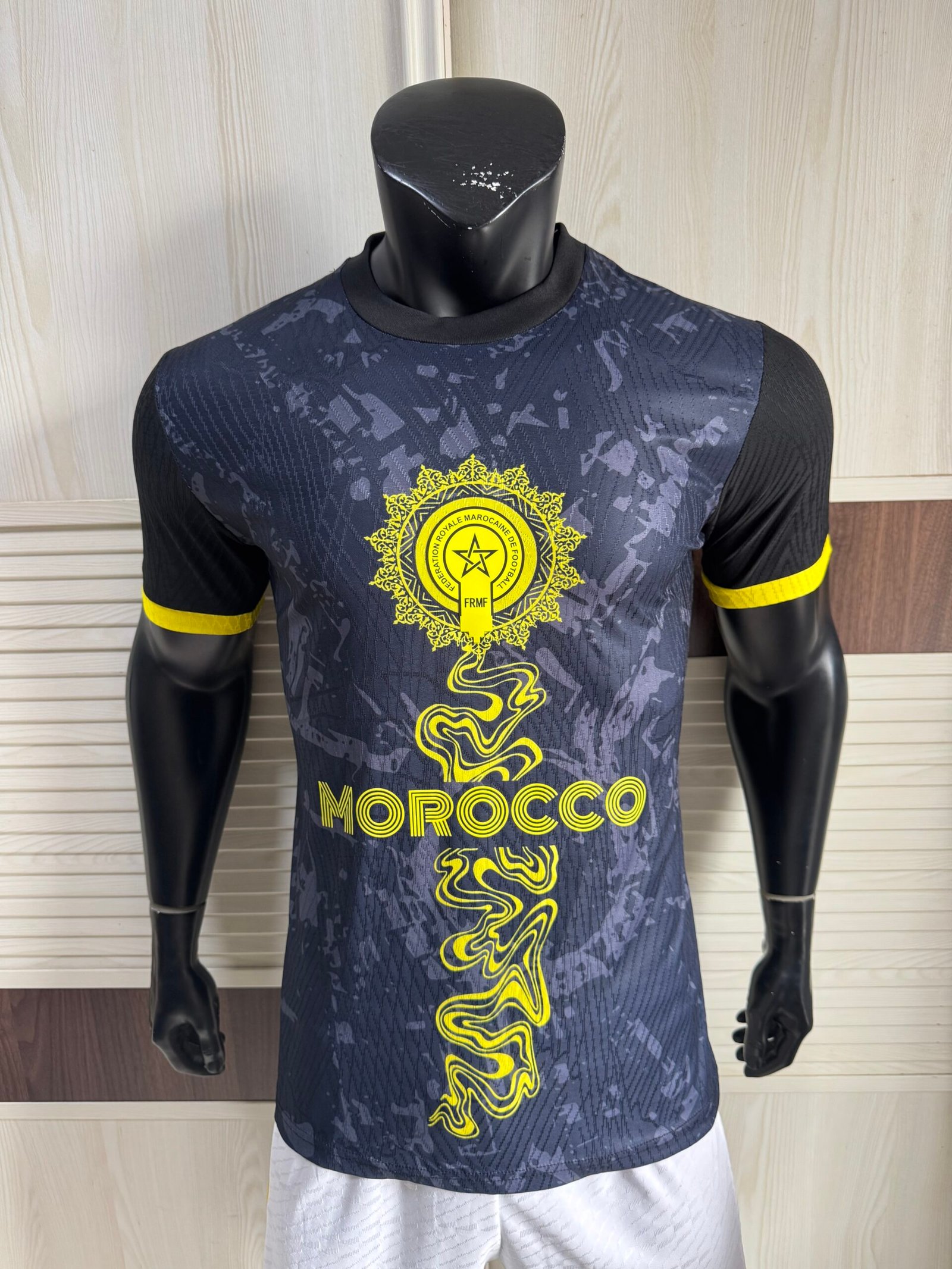 PUMA Morocco 2026/27 FIFAPUMA Morocco 2026/27 Special Edition Jersey – Black & Gold Geometric Tilework