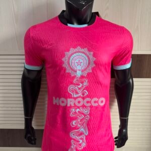 PUMA Morocco 2026/27 Special Edition Training Shirt – Pink Traditional Moroccan Pattern | Atlas Lions FRMF