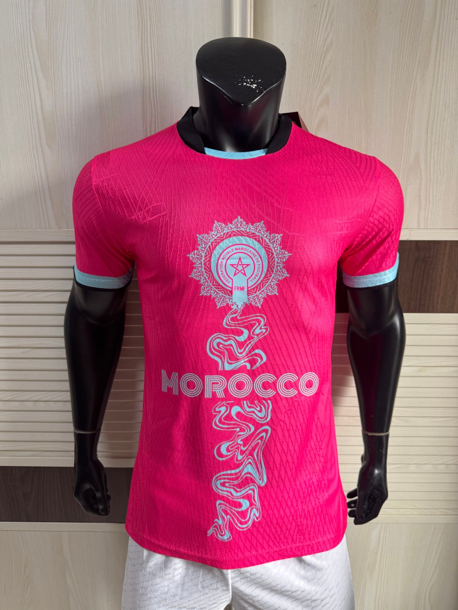 PUMA Morocco 2026/27 Special Edition Training Shirt – Pink Traditional Moroccan Pattern | Atlas Lions FRMF
