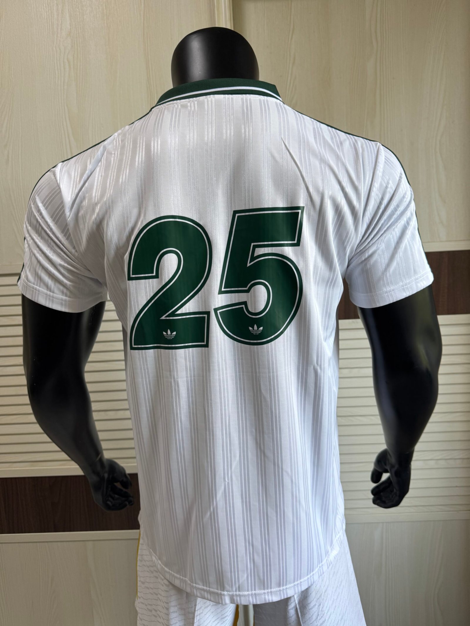 Adidas Originals x Oasis Live '25 Tour Jacquard Jersey – White & Green | Limited Edition Britpop Football Shirt - Image 2