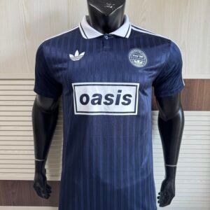 Adidas Originals x Oasis Live '25 Tour Jacquard Jersey – Blue | Limited Edition Britpop Sportswear Collab Shirt