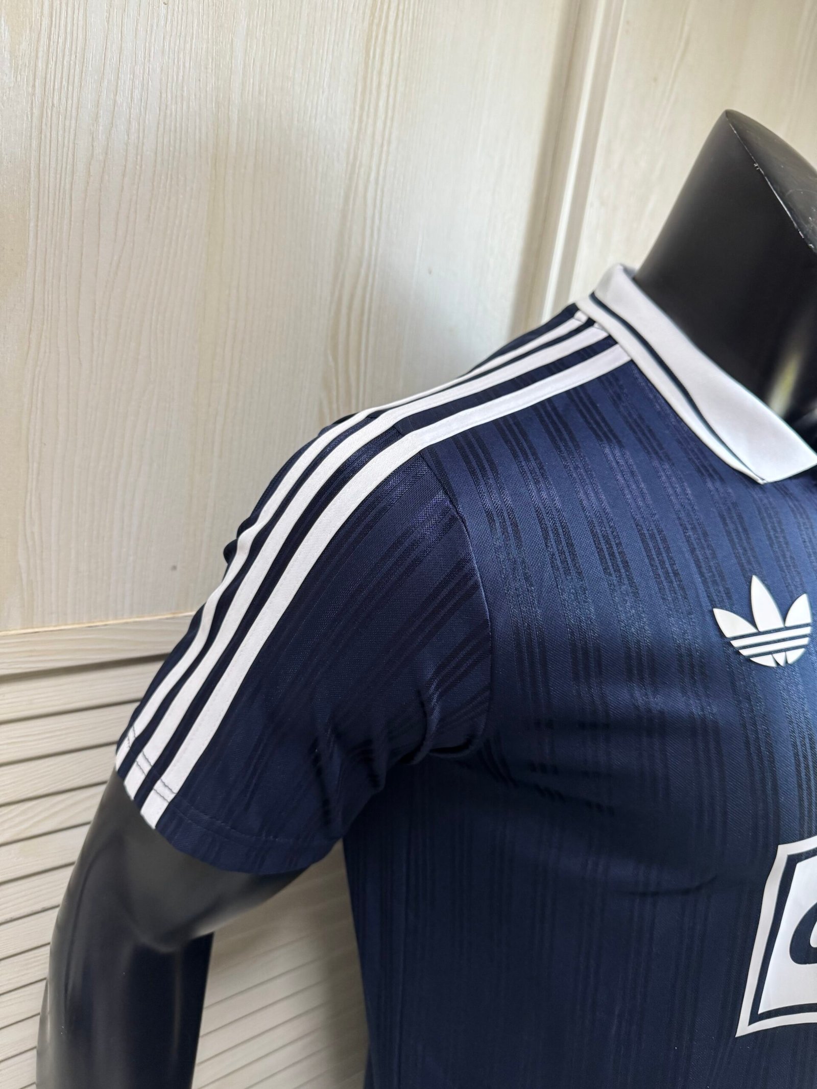 Adidas Originals x Oasis Live '25 Tour Jacquard Jersey – Blue | Limited Edition Britpop Sportswear Collab Shirt - Image 3