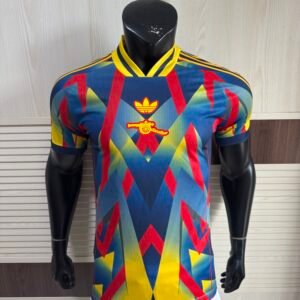 Adidas Arsenal FC LFSTLR Lifestyle Jersey – Yellow Pure Ruby & Night Indigo | Bruised Banana Retro Pattern | Gunners Streetwear 2025