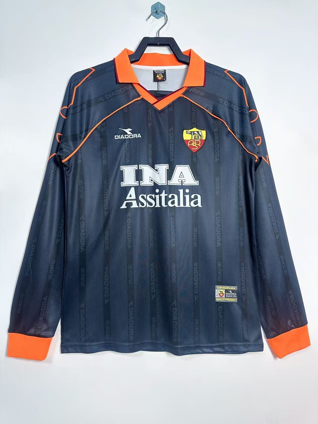 1999/00 Roma Third Kit Long Sleeve 8