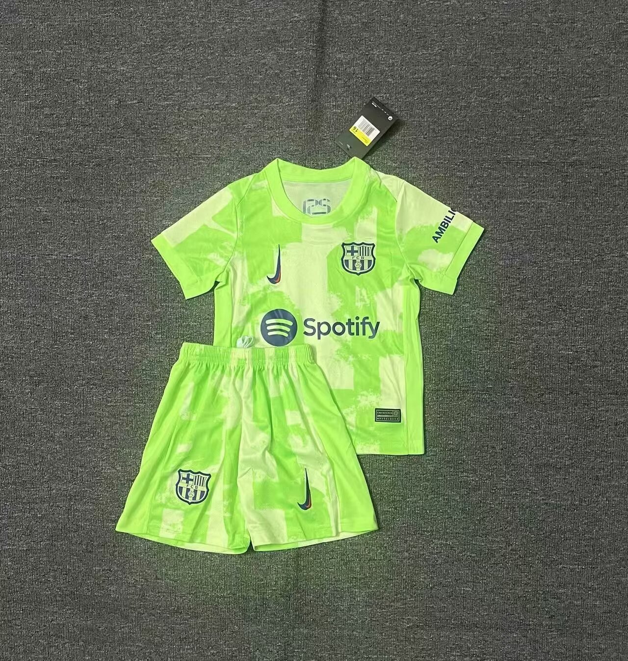 Kids Barcelona 2026/27 Green Soccer Jersey