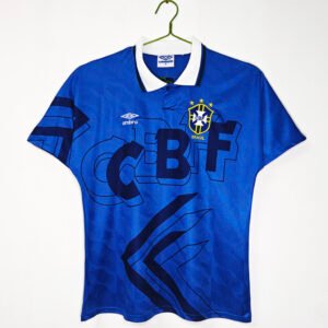 1992 Brazil Away Blue Retro 5A9