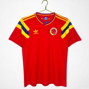 1990 Colombia Away Red Retro 5A10