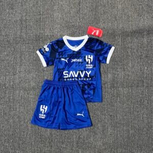 Al-Hilal Neymar Home Away Football Jersey Kids Kit, 2026/27