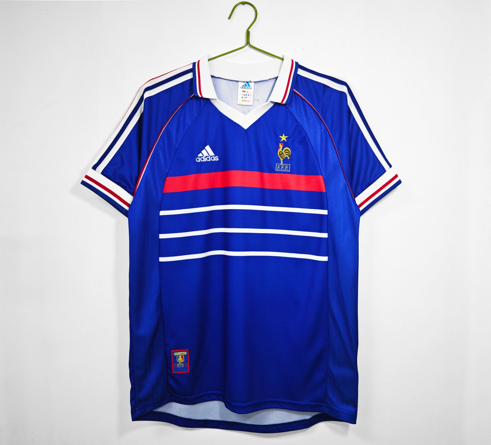 1998 France national football team Home Retro Jersey #2 A10