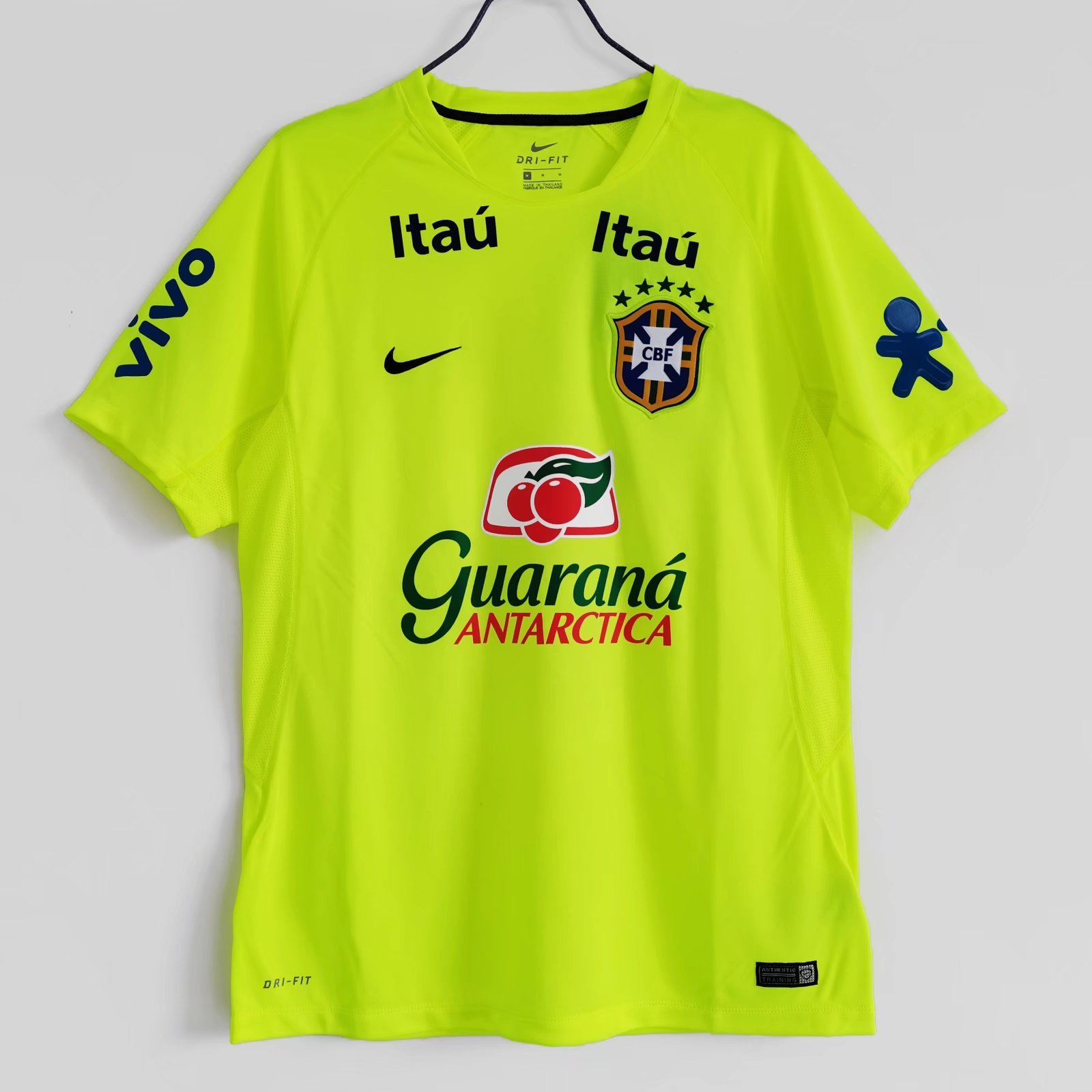 2020 Brazil national football team Fluorescent Green Training Kit #8 A14