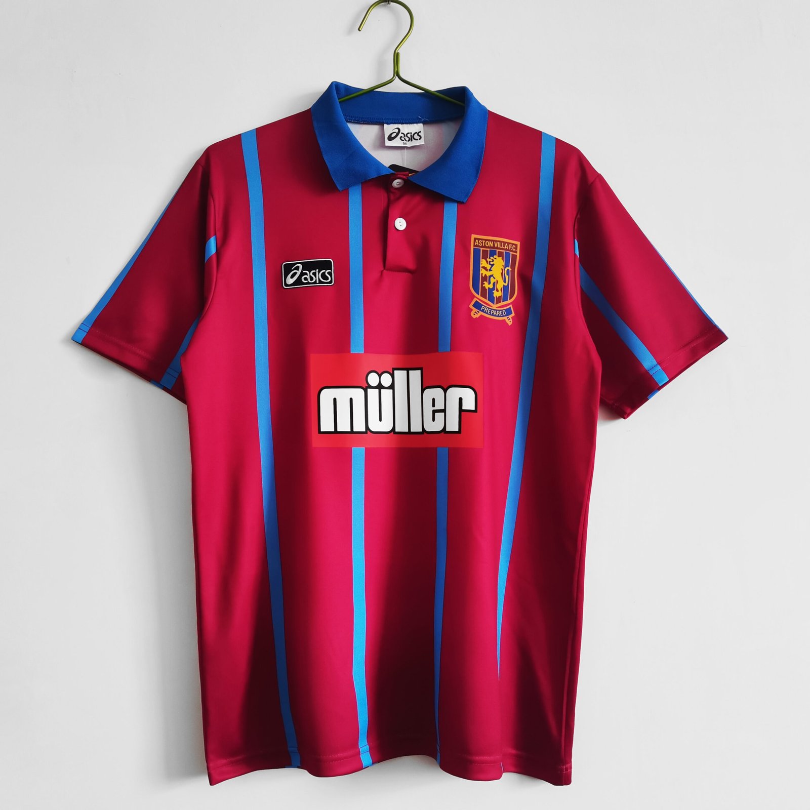 1993/95 Aston Villa F.C. Home Retro Jersey #8 A9