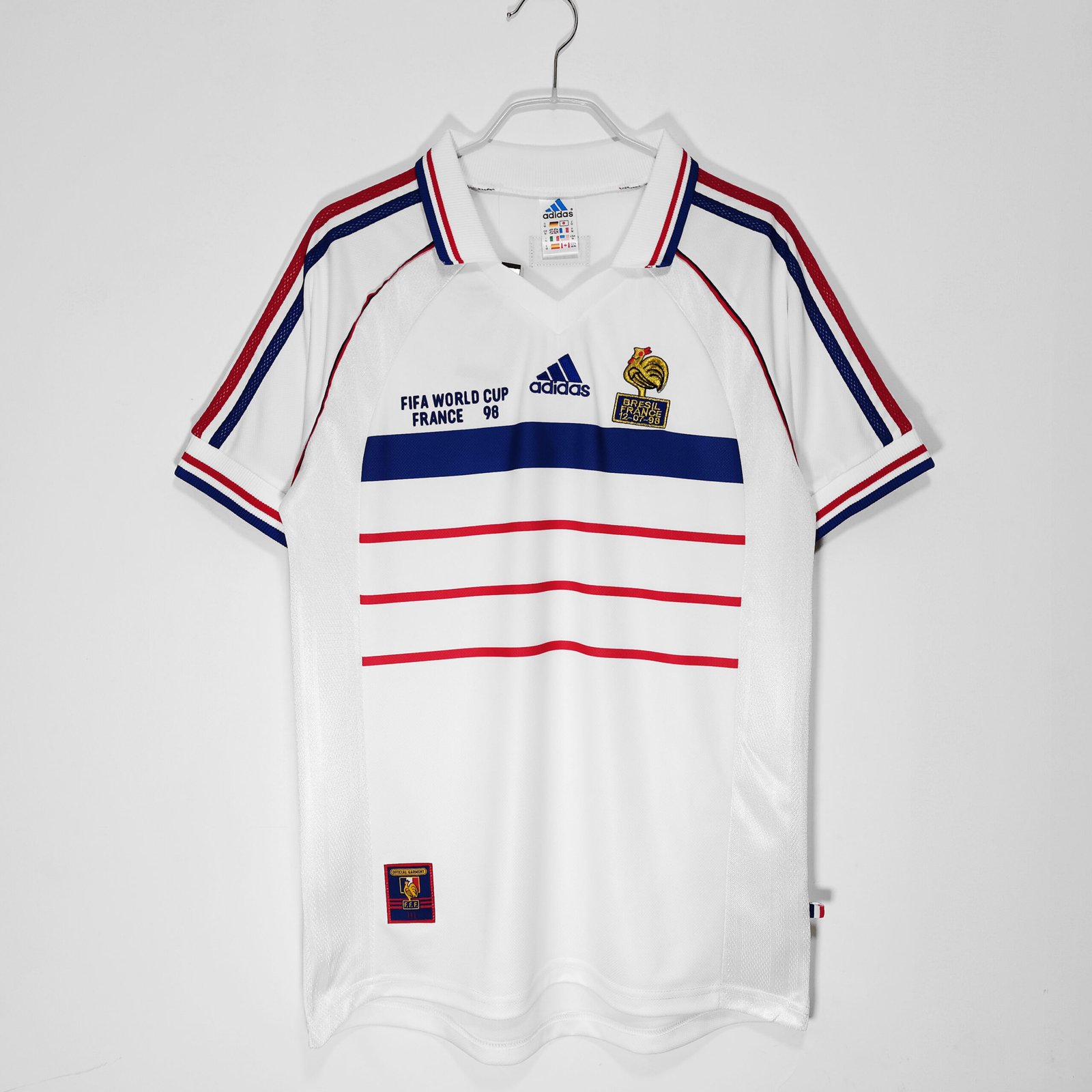 1998 France national football team Away Final Edition Retro Jersey #2 A2
