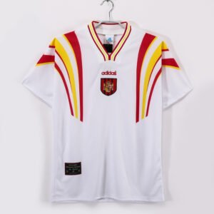 1996 Spain Third Kit White Retro 8A11