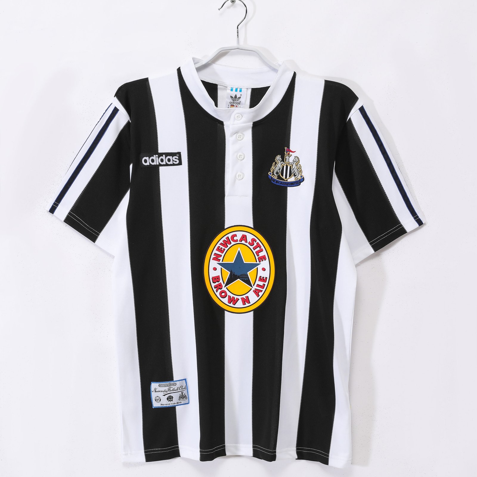1995/97 Newcastle United F.C. Home Retro Jersey #0 B10