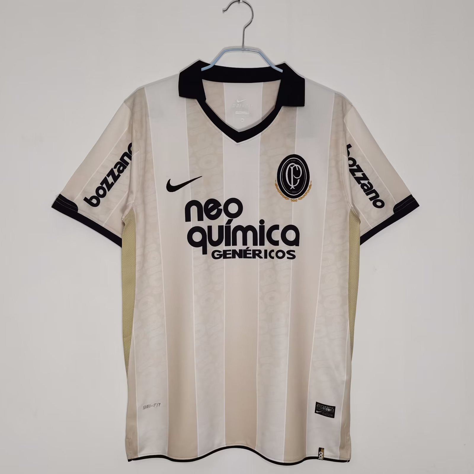 2010 Sport Club Corinthians Paulista Centenary Retro Jersey #8 A13