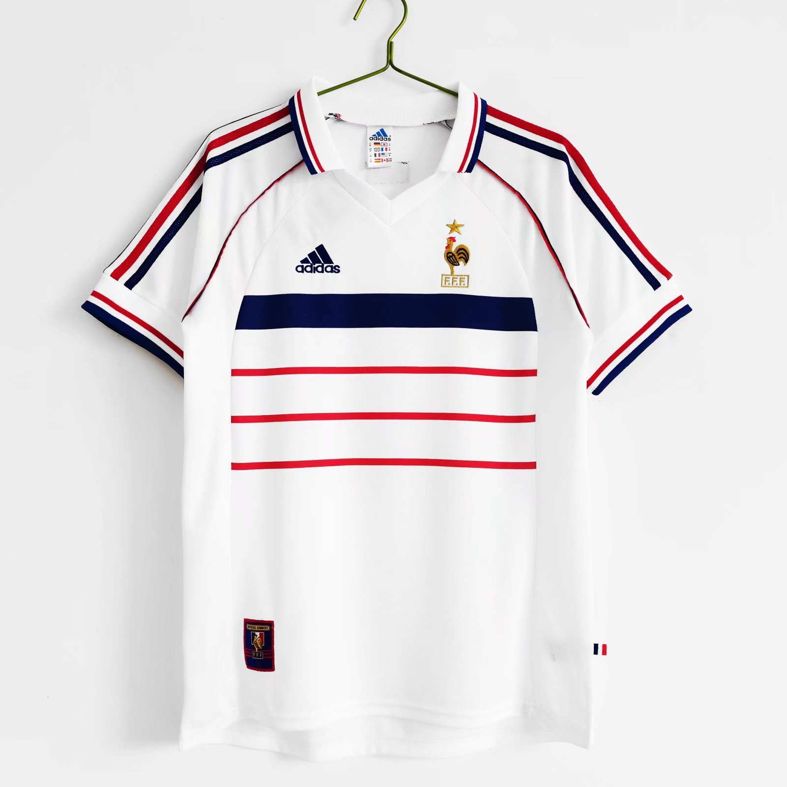 1998 France national football team Away Retro Jersey #2 A11