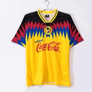 1995 Club América Home Yellow Retro Jersey #5 A9