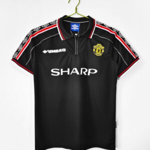 1998/99 Manchester United F.C. Black Away Retro Jersey #8 A12