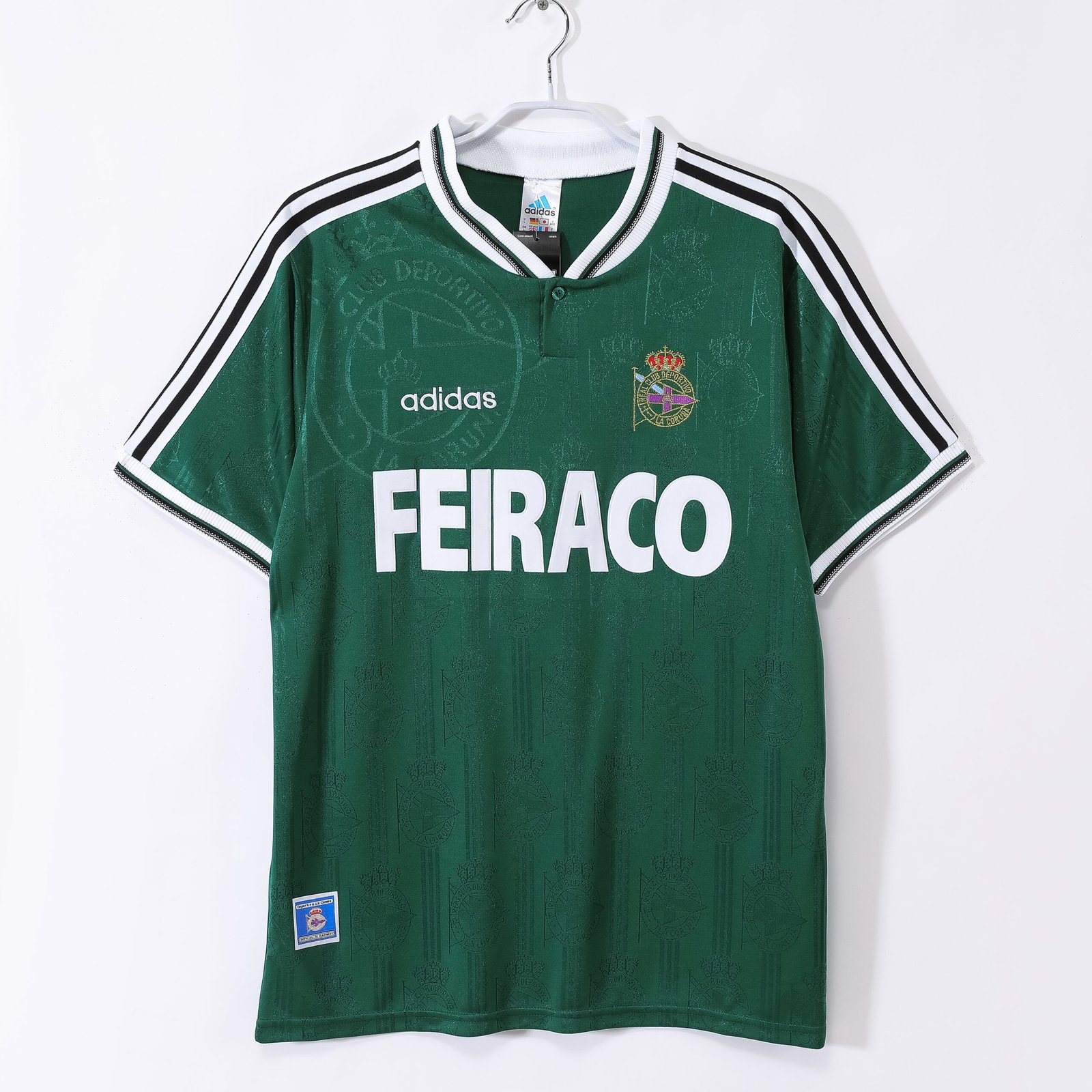 1999/00 Deportivo La Coruña Away Green Jersey #0 B10
