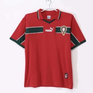 1998 Morocco Red Retro Jersey #0 B10