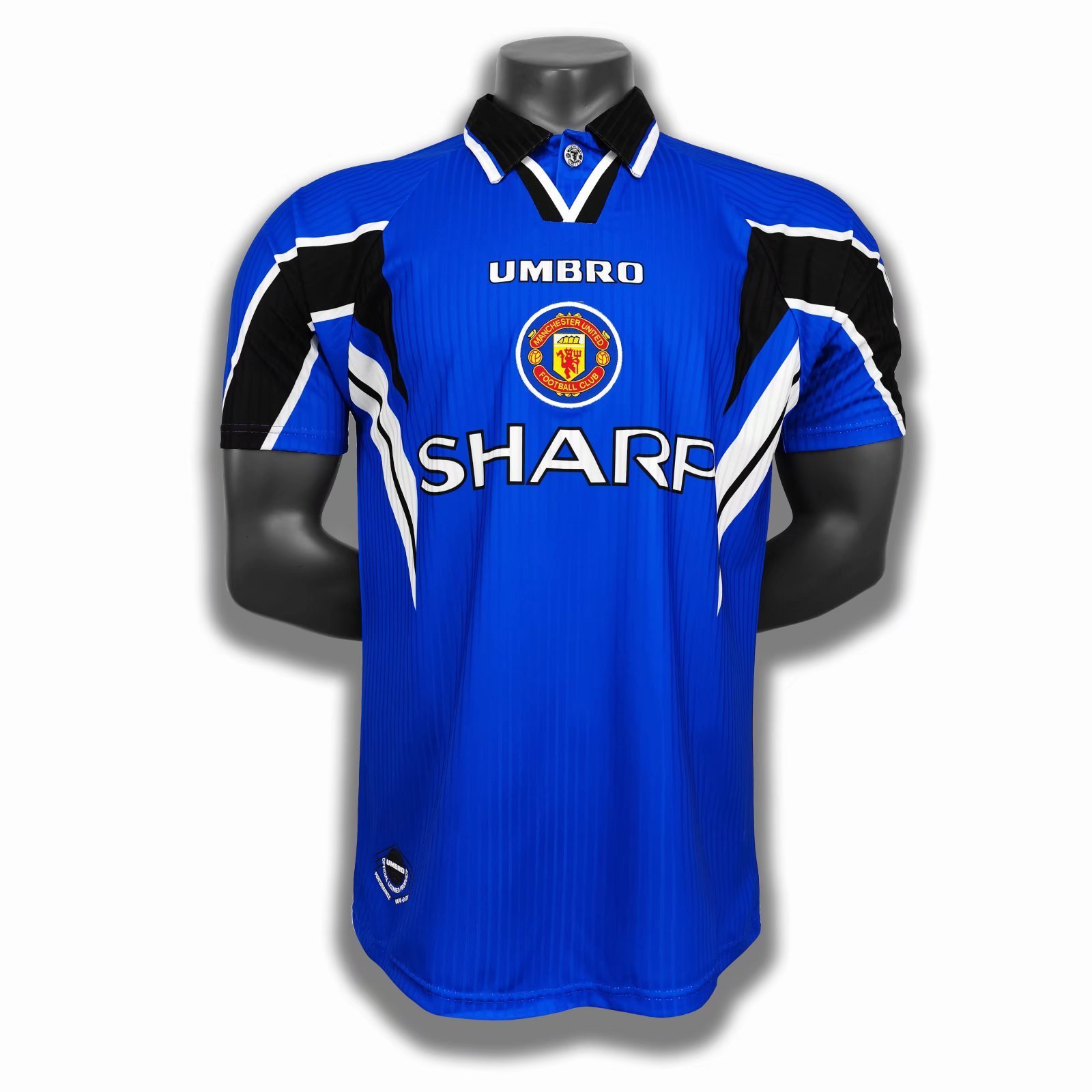 1996/98 Manchester United F.C. Third Kit Retro Jersey #0 B9