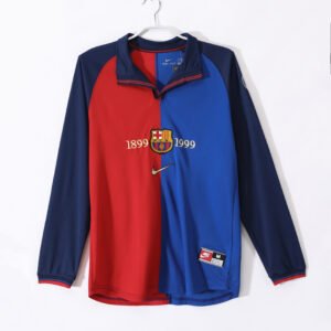 1999/00 FC Barcelona Centenary Home Retro Jersey #3 B8