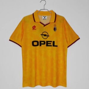 1995/96 AC Milan Third Kit Yellow Retro Jersey #8 A9