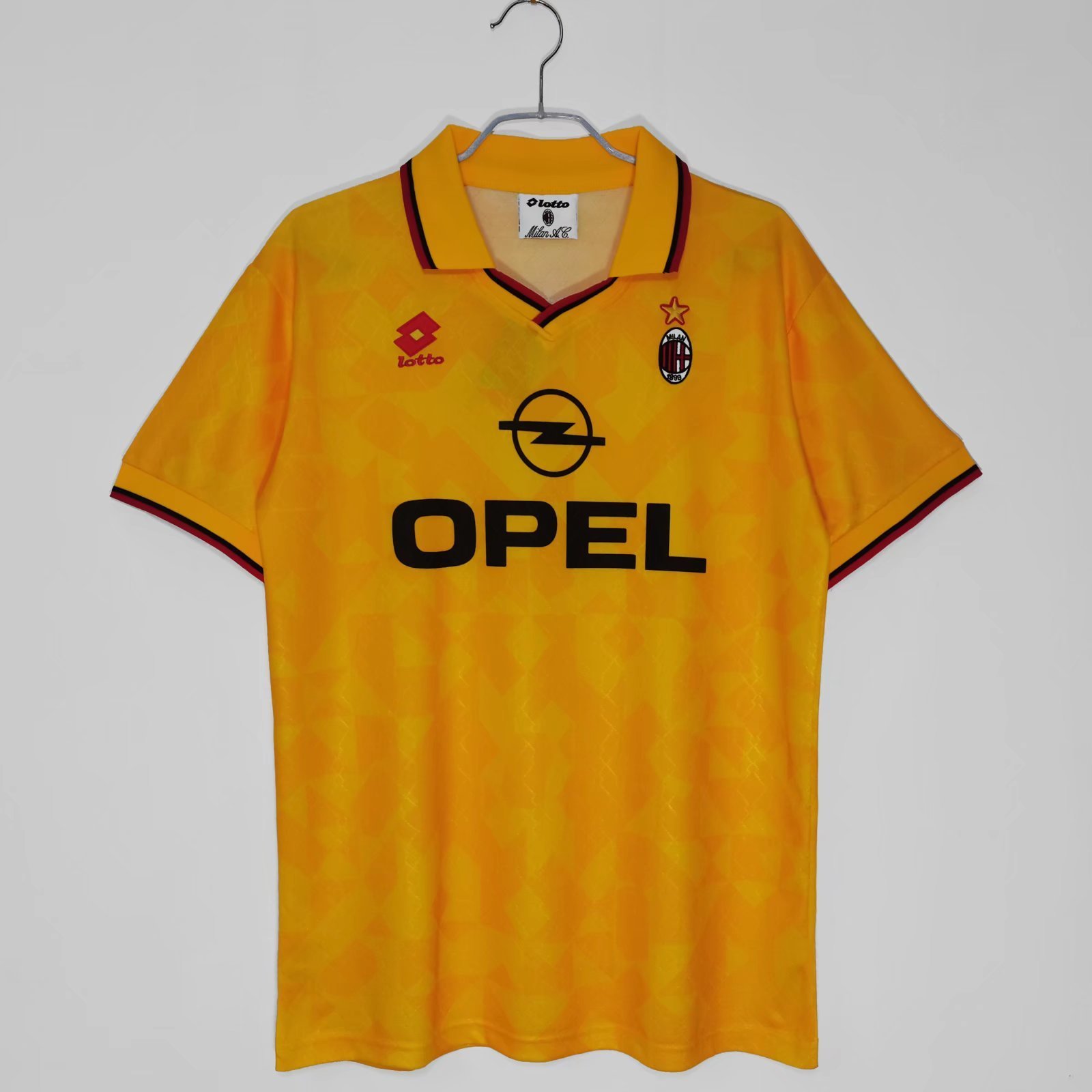 1995/96 AC Milan Third Kit Yellow Retro Jersey #8 A9